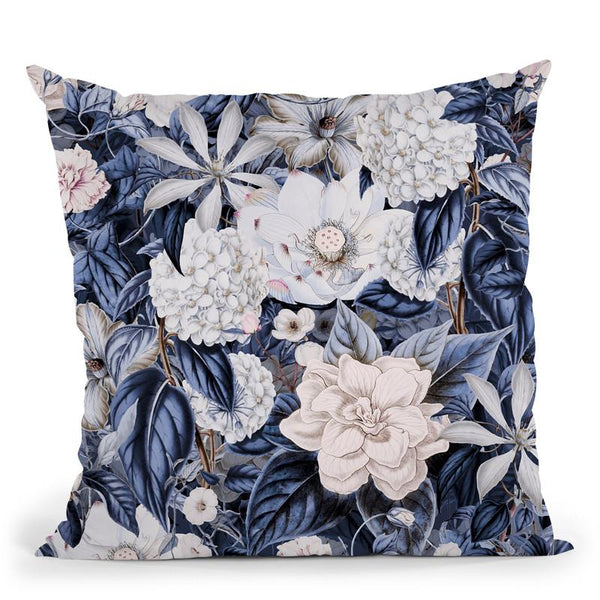 Vintage Floral I Throw Pillow By Andrea Haase