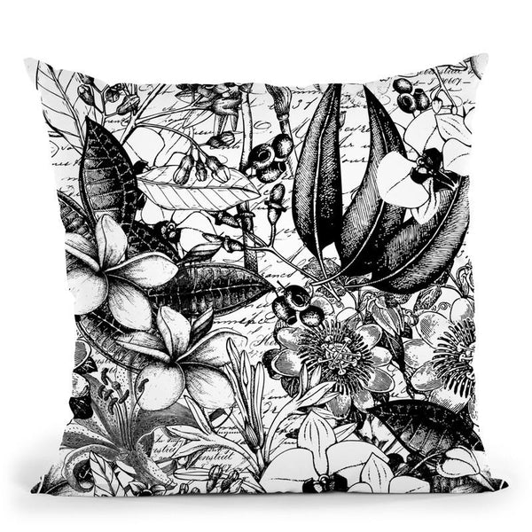 Vintage Floral Throw Pillow By Andrea Haase