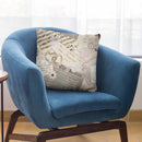 Vintage Letters Ephemera Throw Pillow By Andrea Haase