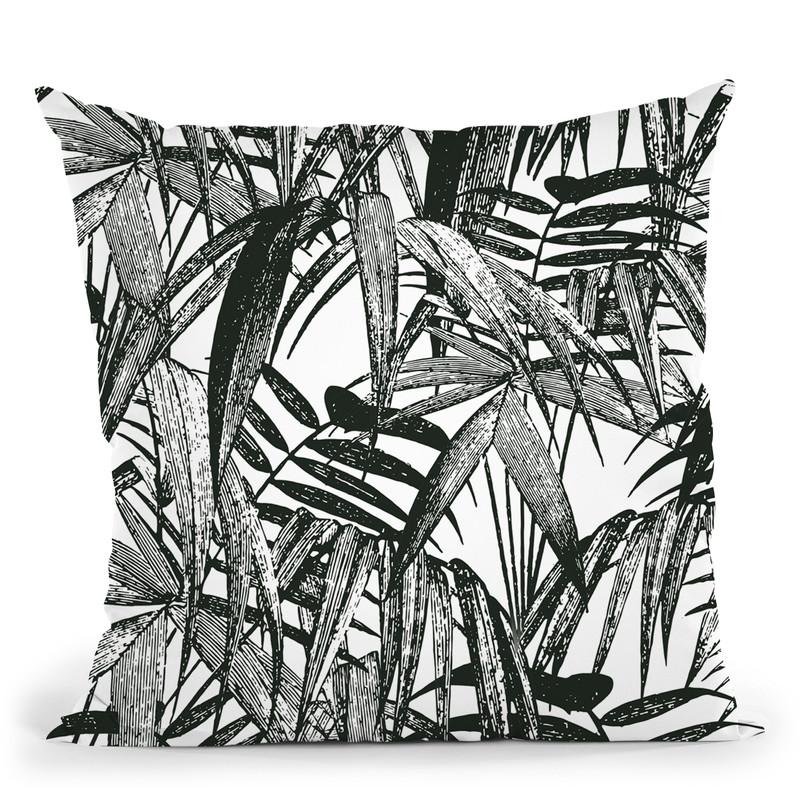 Vintage Palm Ii Throw Pillow By Andrea Haase