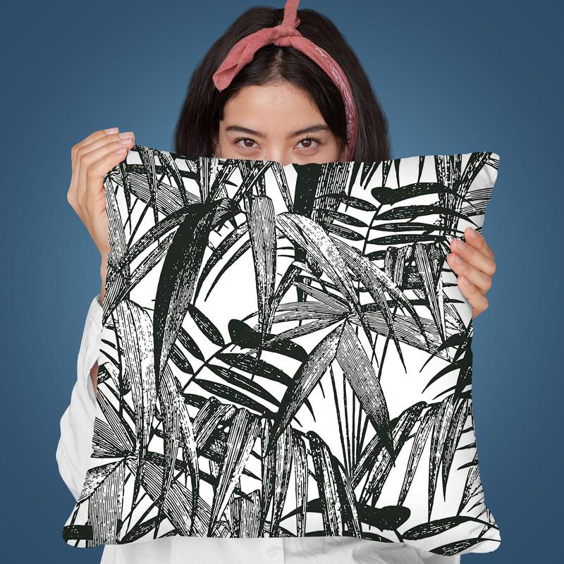 Vintage Palm Ii Throw Pillow By Andrea Haase