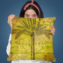 Vintage Palm Iii Throw Pillow By Andrea Haase