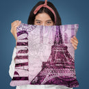 Vintage Paris I Throw Pillow By Andrea Haase