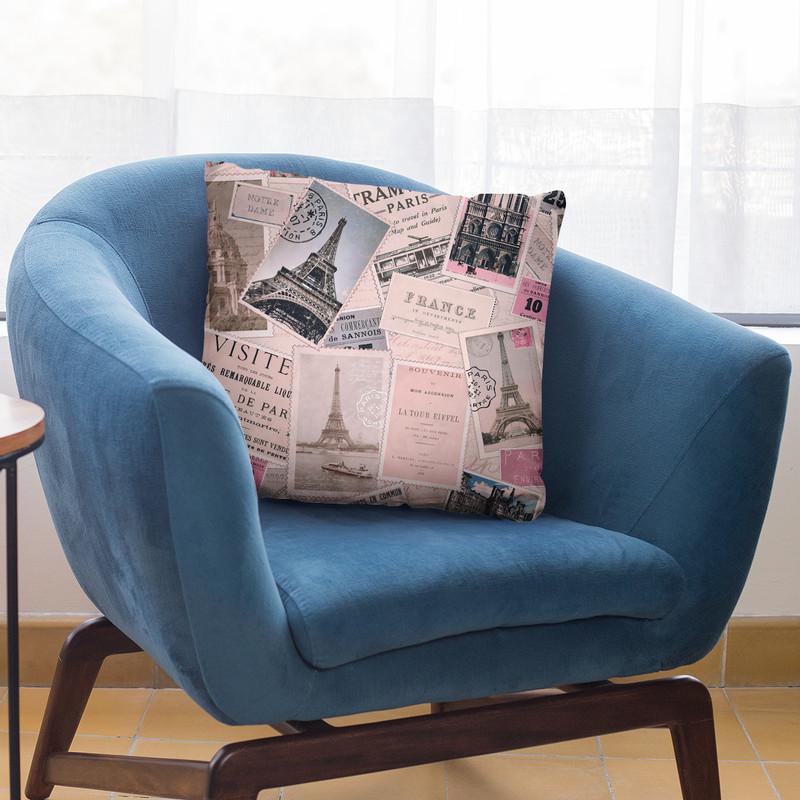 Vintage Postcards I Throw Pillow By Andrea Haase