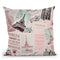 Vintage Postcards Ii Throw Pillow By Andrea Haase