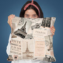 Vintage Postcards V Throw Pillow By Andrea Haase