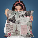Vintage Postcards Throw Pillow By Andrea Haase
