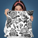 Vintage Rose Drawing Vi Throw Pillow By Andrea Haase