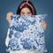 Vintage Roses Blue I Throw Pillow By Andrea Haase