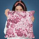 Vintage Roses Pink Ii Throw Pillow By Andrea Haase