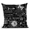 Vintage Script I Throw Pillow By Andrea Haase