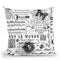 Vintage Script Throw Pillow By Andrea Haase