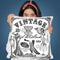 Vintage Square Throw Pillow By Andrea Haase