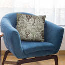 Vintage Travel Green Throw Pillow By Andrea Haase