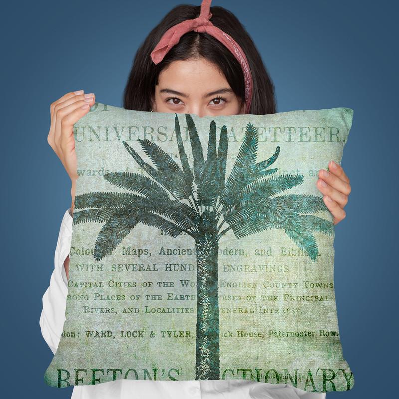 Vintage Travel I Throw Pillow By Andrea Haase