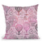 Vintage Travel Pink Throw Pillow By Andrea Haase