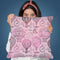 Vintage Travel Pink Throw Pillow By Andrea Haase
