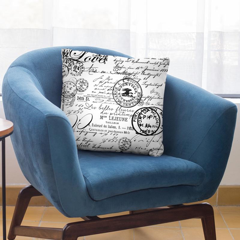 Vintage White Throw Pillow By Andrea Haase
