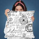 Vintage White Throw Pillow By Andrea Haase