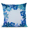 Watercolor Flowers Blue Throw Pillow By Andrea Haase