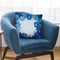 Watercolor Flowers Blue Throw Pillow By Andrea Haase