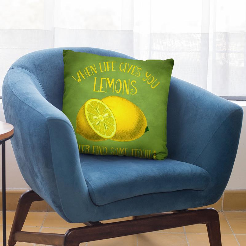When Life Gives You Lemons Throw Pillow By Andrea Haase