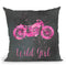 Wild Girl Square Throw Pillow By Andrea Haase