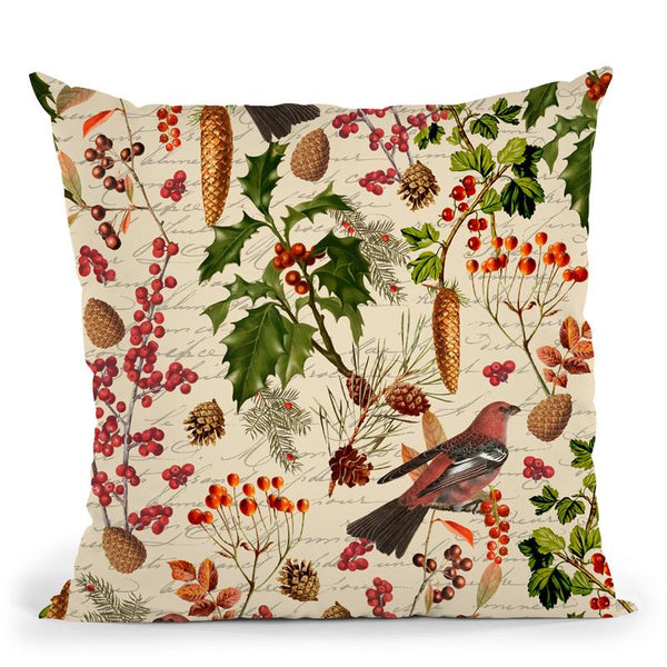 Winter Foliage Throw Pillow By Andrea Haase