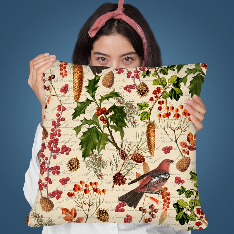 Winter Foliage Throw Pillow By Andrea Haase