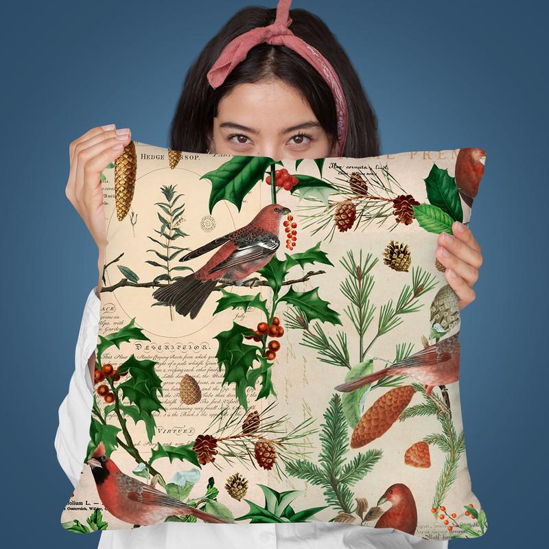 Winter Forest Throw Pillow By Andrea Haase