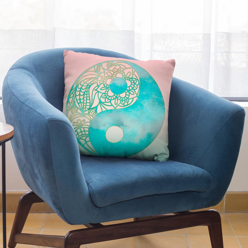 Yin Yang Throw Pillow By Andrea Haase