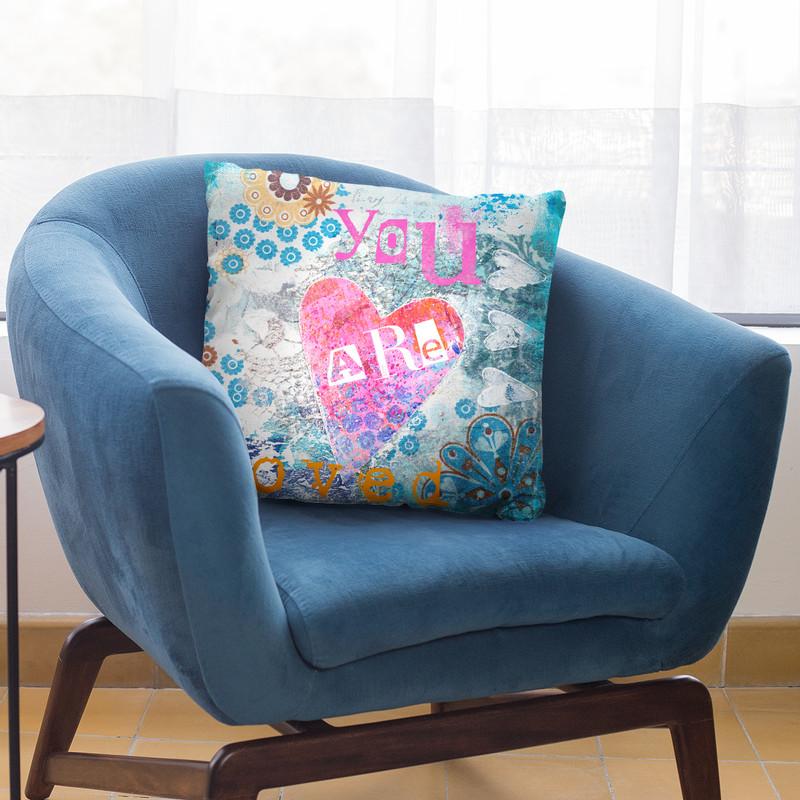 You Are Loved Throw Pillow By Andrea Haase