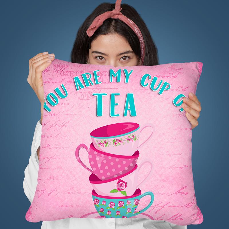 You Are My Cup Of Tea Throw Pillow By Andrea Haase