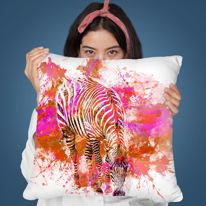 Zebra I Throw Pillow By Andrea Haase