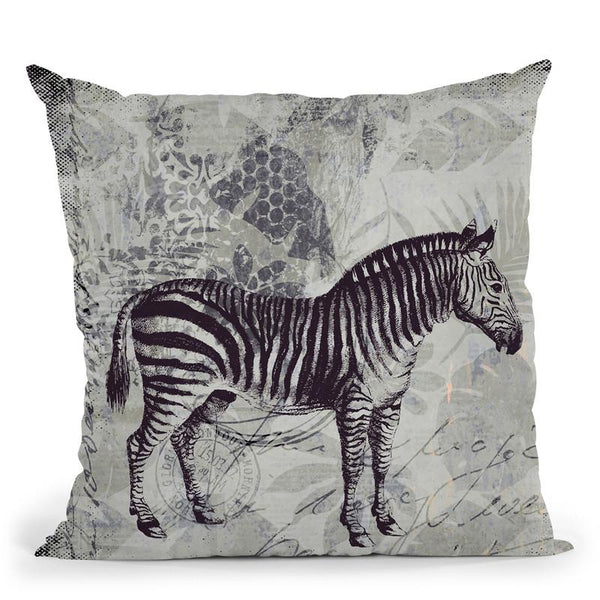 Zebra Throw Pillow By Andrea Haase