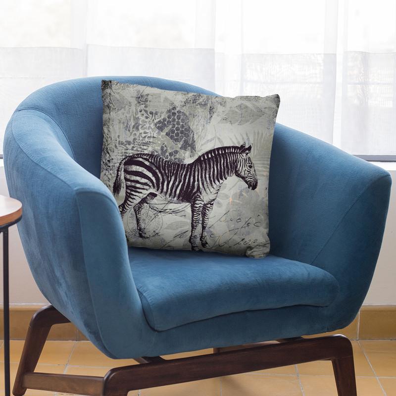 Zebra Throw Pillow By Andrea Haase