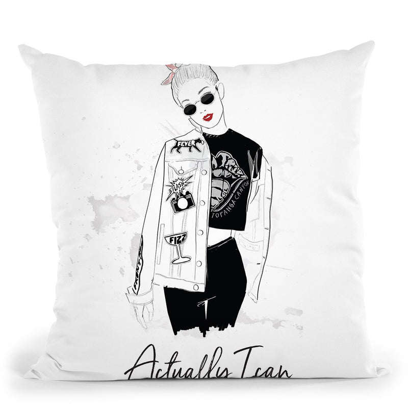 Actually I Can Throw Pillow By Alison Gordon