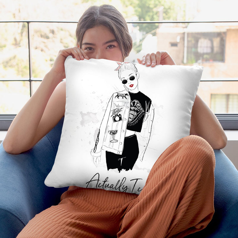 Actually I Can Throw Pillow By Alison Gordon