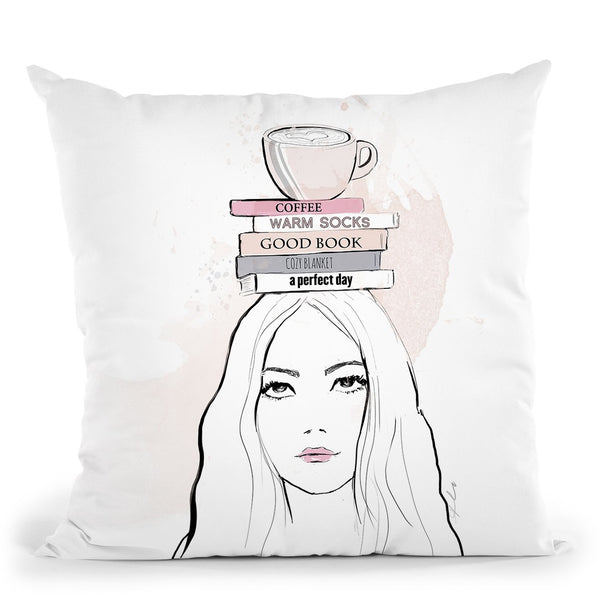Books Throw Pillow By Alison Gordon