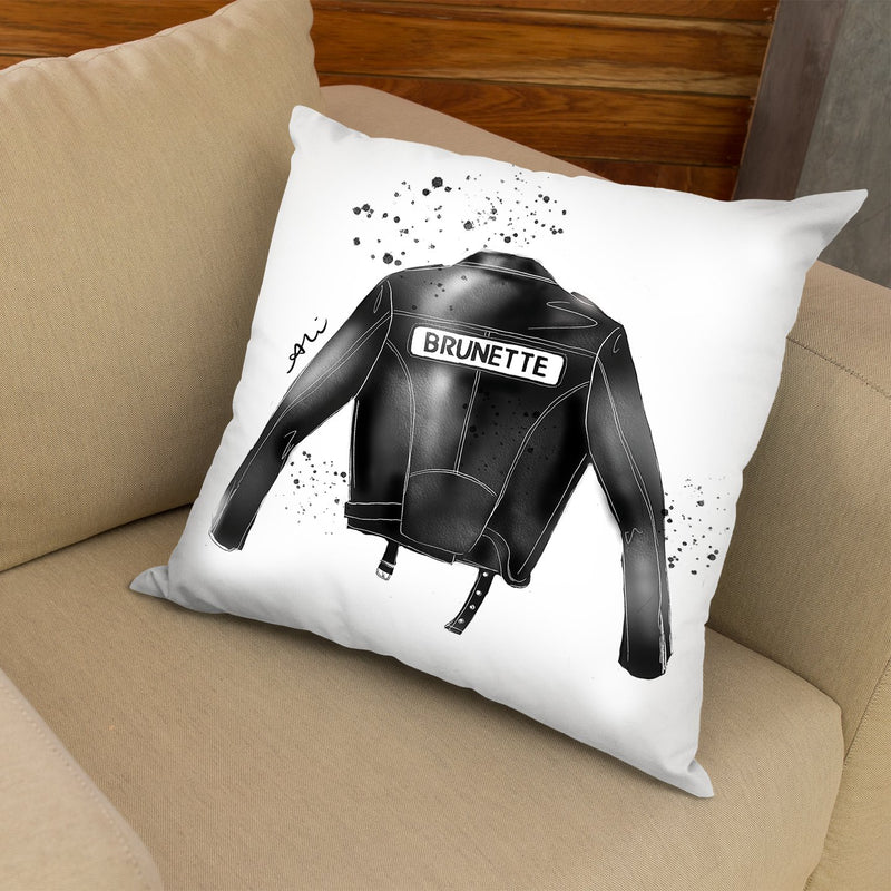 Brunette Throw Pillow By Alison Gordon