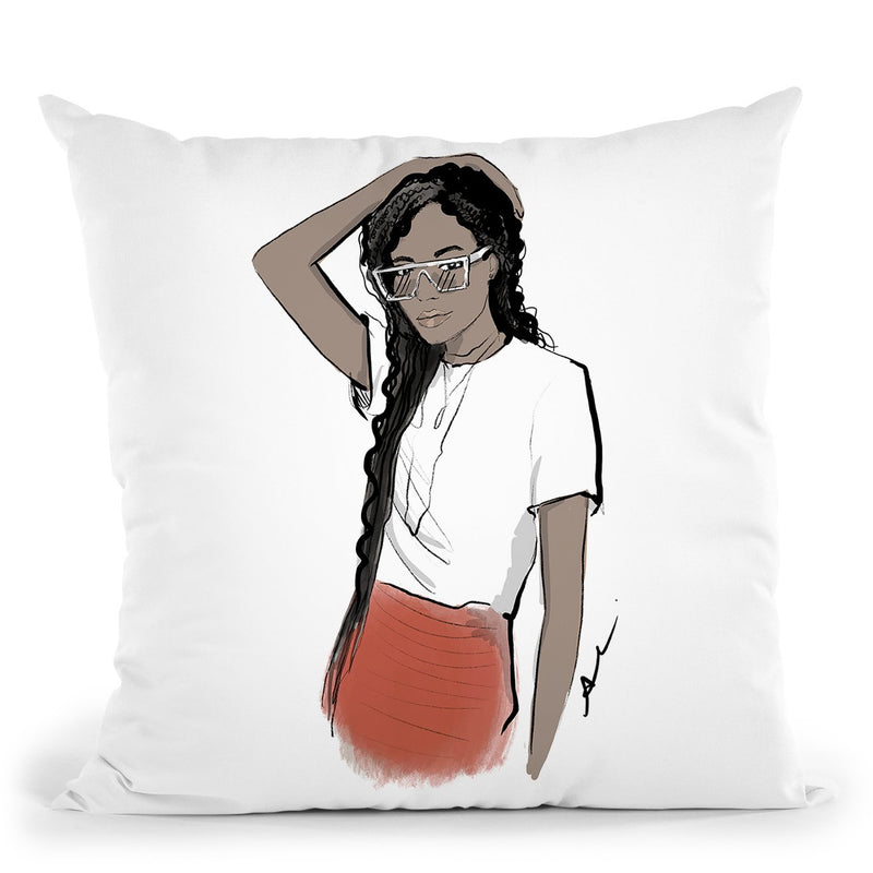 Casual Cupid Throw Pillow By Alison Gordon
