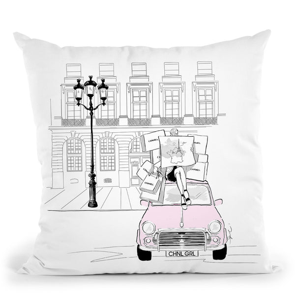 Chnl Grl Throw Pillow By Alison Gordon