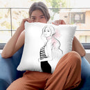 Bows And Stripes Throw Pillow By Alison Gordon