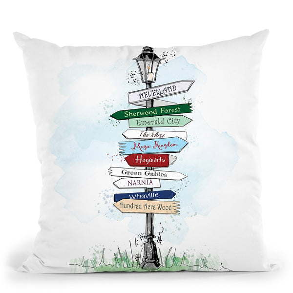 Fantasy Sign Throw Pillow By Alison Gordon