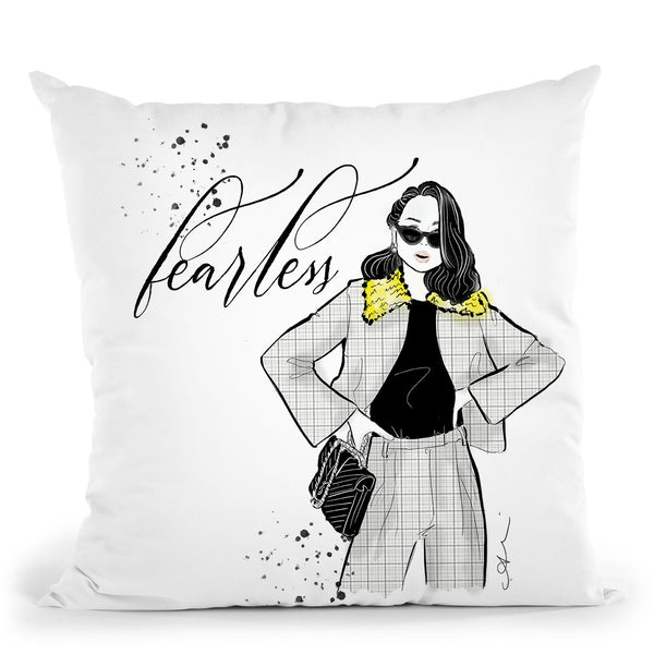 Fearless Throw Pillow By Alison Gordon