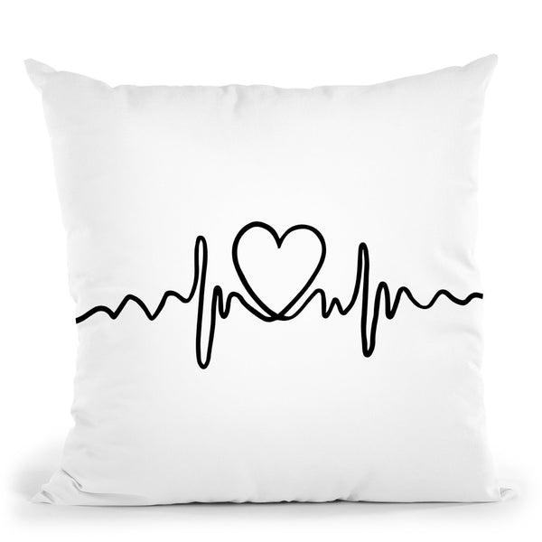 Heartline Throw Pillow By Alison Gordon