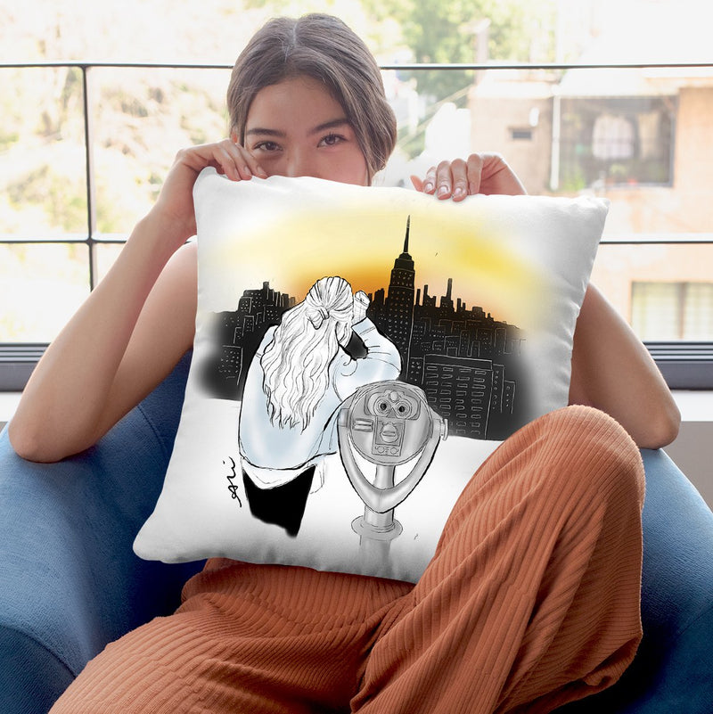 New York New York Throw Pillow By Alison Gordon