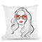 Palm Eyes Throw Pillow By Alison Gordon