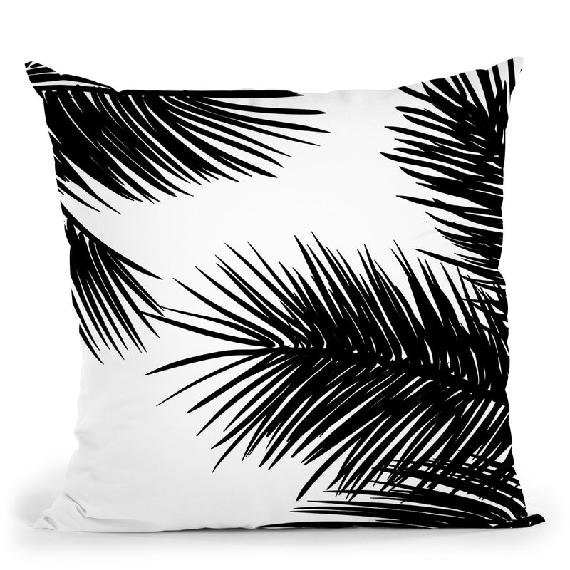 Palm Leaves I Throw Pillow By Alison Gordon