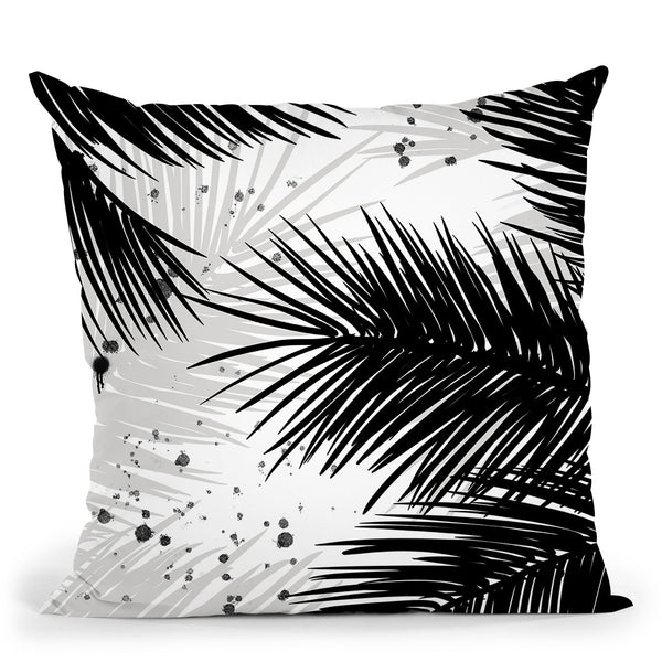 Palm Leaves Throw Pillow By Alison Gordon